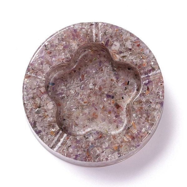 PandaHall Resin with Natural Orange Quartz Chip Stones Ashtray, Home OFFice Tabletop Decoration, Flat Round with Flower, 104x32mm, Inner...
PandaHall Resin with Natural Orange Quartz Chip Stones Ashtray, Home OFFice Tabletop Decoration, Flat Round with Flower, 104x32mm, Inner...