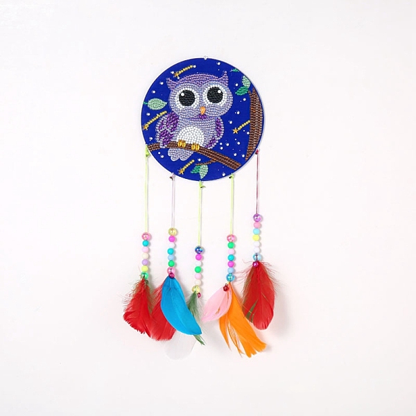 PandaHall DIY Diamond Painting Hanging Woven Net/Web with Feather Pendant Kits, Including Acrylic Plate, Pen, Tray, Bells and Random Color..., Multicolor
PandaHall DIY Diamond Painting Hanging Woven Net/Web with Feather Pendant Kits, Including Acrylic Plate, Pen, Tray, Bells and Random Color..., Multicolor