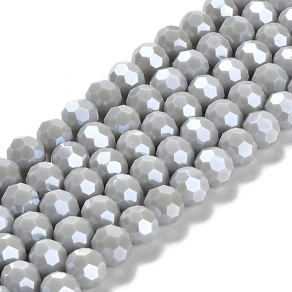PandaHall Electroplate Opaque Glass Beads Strands, Faceted(32 Facets), Pearl Luster Plated, Round, Light Grey, 8mm, Hole: 1mm, about...
PandaHall Electroplate Opaque Glass Beads Strands, Faceted(32 Facets), Pearl Luster Plated, Round, Light Grey, 8mm, Hole: 1mm, about...