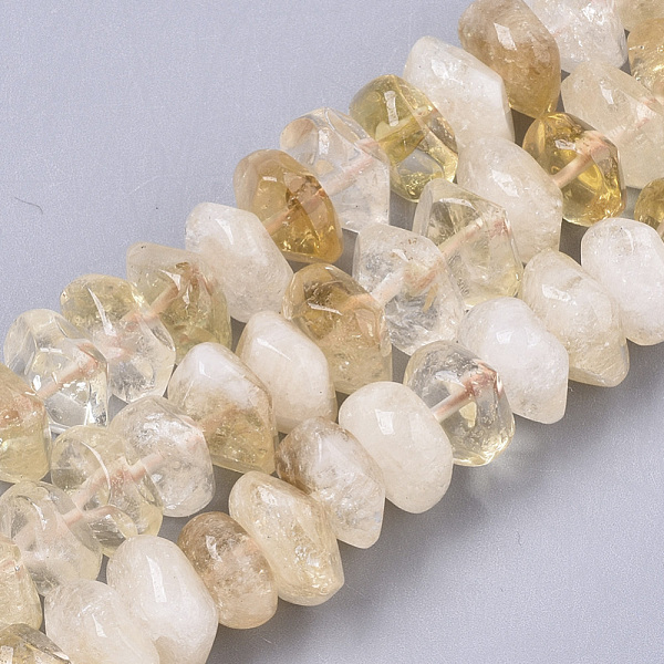PandaHall Natural Citrine Beads Strands, Nuggets, Faceted, 9.5~11x6~7mm, Hole: 1.2mm, about 30~32pcs/strand, 7.48 inch(19cm) Citrine Nuggets
PandaHall Natural Citrine Beads Strands, Nuggets, Faceted, 9.5~11x6~7mm, Hole: 1.2mm, about 30~32pcs/strand, 7.48 inch(19cm) Citrine Nuggets
