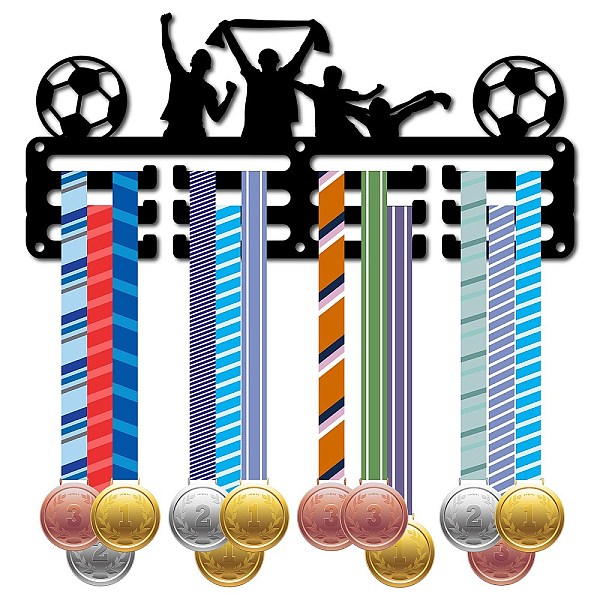 PandaHall Sports Theme Iron Medal Hanger Holder Display Wall Rack, with Screws, Football Pattern, 130x290mm Iron Football
PandaHall Sports Theme Iron Medal Hanger Holder Display Wall Rack, with Screws, Football Pattern, 130x290mm Iron Football
