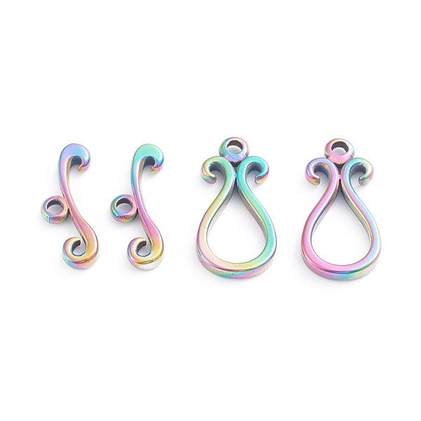 PandaHall Ion Plating(IP) 304 Stainless Steel Toggle Clasps, Teardrop, Rainbow Color, teardrop,: 18.5x9.5x2.5mm, Hole: 1.5mm, Bar...
PandaHall Ion Plating(IP) 304 Stainless Steel Toggle Clasps, Teardrop, Rainbow Color, teardrop,: 18.5x9.5x2.5mm, Hole: 1.5mm, Bar...