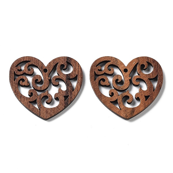 PandaHall Walnut Wood Laser Cut Pendants, Hollow Charms, Undyed, Heart, 27x29.5x2.5mm, Hole: 1.5mm Wood Heart Brown
PandaHall Walnut Wood Laser Cut Pendants, Hollow Charms, Undyed, Heart, 27x29.5x2.5mm, Hole: 1.5mm Wood Heart Brown