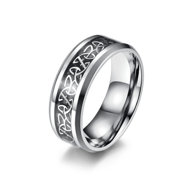 PandaHall Titanium Steel Triquetra/Trinity Knot Finger Rings for Men Women, Stainless Steel Color, Inner Diameter: 18.2mm Titanium Steel
PandaHall Titanium Steel Triquetra/Trinity Knot Finger Rings for Men Women, Stainless Steel Color, Inner Diameter: 18.2mm Titanium Steel