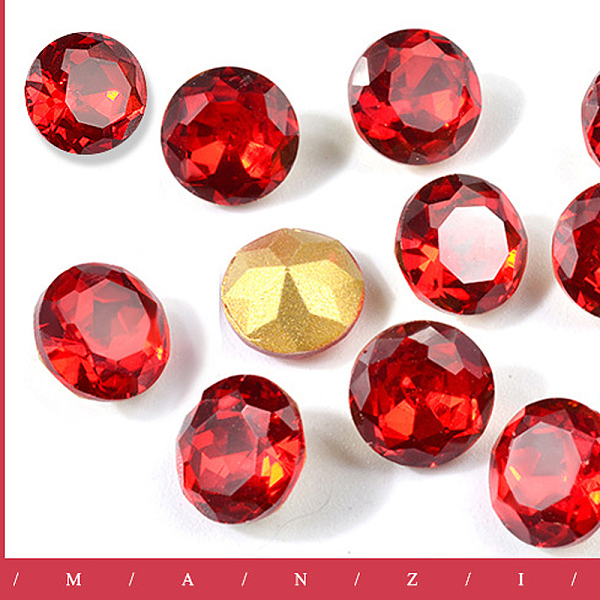 PandaHall Pointed Back Glass Rhinestone Cabochons, Nail Art Decoration Accessories, Faceted, Flat Round, Siam, 9mm Rhinestone Flat Round Red
PandaHall Pointed Back Glass Rhinestone Cabochons, Nail Art Decoration Accessories, Faceted, Flat Round, Siam, 9mm Rhinestone Flat Round Red