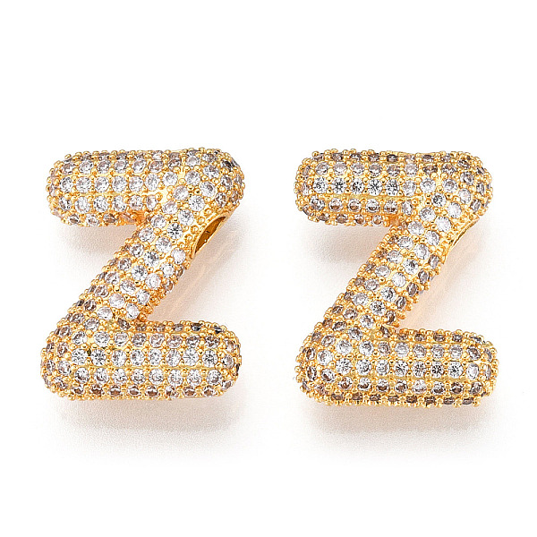 PandaHall Brass Micro Pave Cubic Zirconia Pendants, Alphabet, Letter Z, 25x26x8mm, Hole: 4x2.2mm Brass+Cubic Zirconia Letter Z Clear
PandaHall Brass Micro Pave Cubic Zirconia Pendants, Alphabet, Letter Z, 25x26x8mm, Hole: 4x2.2mm Brass+Cubic Zirconia Letter Z Clear