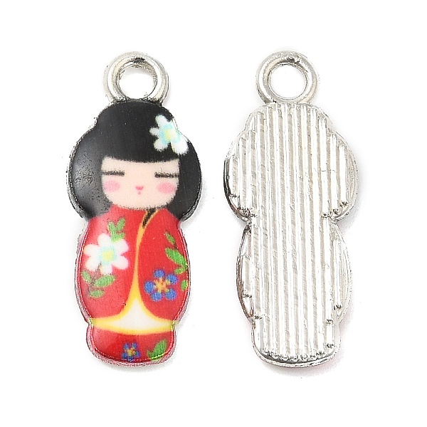 PandaHall Alloy Enamel Pendants, Cadmium Free & Nickel Free & Lead Free, Platinum, Japanese Doll Charm, Red, 21x8.5x2mm, Hole: 2mm...
PandaHall Alloy Enamel Pendants, Cadmium Free & Nickel Free & Lead Free, Platinum, Japanese Doll Charm, Red, 21x8.5x2mm, Hole: 2mm...