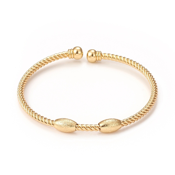 PandaHall Rack Plating Brass Cuff Bangles with Bead, Long-Lasting Plated Twist Bangles for Women Men, Cadmium Free & Lead Free, Real 18K...
PandaHall Rack Plating Brass Cuff Bangles with Bead, Long-Lasting Plated Twist Bangles for Women Men, Cadmium Free & Lead Free, Real 18K...