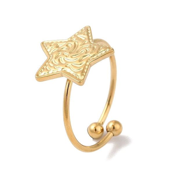 PandaHall Ion Plating (IP) 304 Stainless Steel Starfish Open Cuff Rings for Women, Golden, 12x13mm 304 Stainless Steel Starfish
PandaHall Ion Plating (IP) 304 Stainless Steel Starfish Open Cuff Rings for Women, Golden, 12x13mm 304 Stainless Steel Starfish