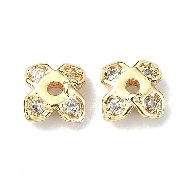 PandaHall Brass Pave Clear Cubic Zirconia Bead Caps, 4-Petal, Clover, Real 18K Gold Plated, 4.5x4.5x2mm, Hole: 1mm Brass+Cubic Zirconia...
PandaHall Brass Pave Clear Cubic Zirconia Bead Caps, 4-Petal, Clover, Real 18K Gold Plated, 4.5x4.5x2mm, Hole: 1mm Brass+Cubic Zirconia...