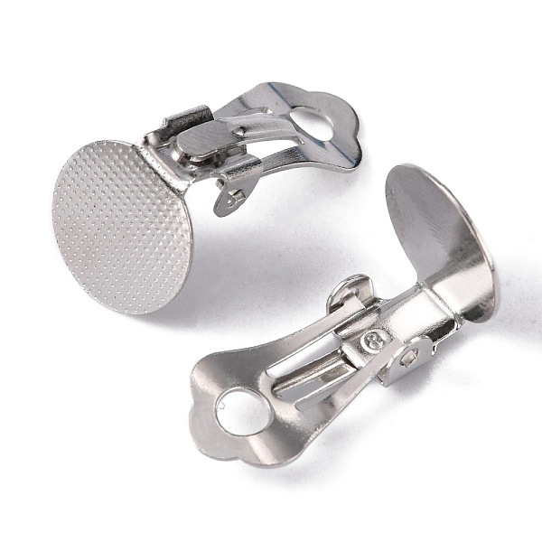 PandaHall Brass Clip-on Earring Findings, with Round Flat Pad, Platinum, 19x12x8mm, Hole: 3mm Brass
PandaHall Brass Clip-on Earring Findings, with Round Flat Pad, Platinum, 19x12x8mm, Hole: 3mm Brass