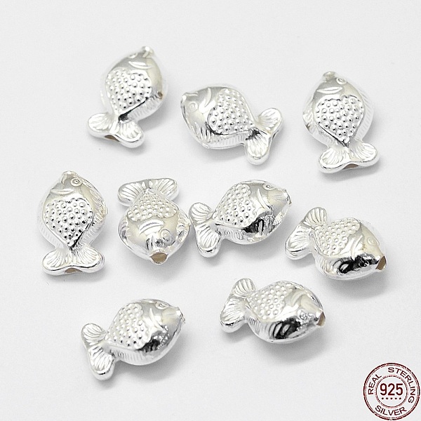 PandaHall 925 Sterling Silver Beads, Fish, Silver, 12.5x8.7x5.8mm, Hole: 1.3mm Sterling Silver Fish Silver
PandaHall 925 Sterling Silver Beads, Fish, Silver, 12.5x8.7x5.8mm, Hole: 1.3mm Sterling Silver Fish Silver