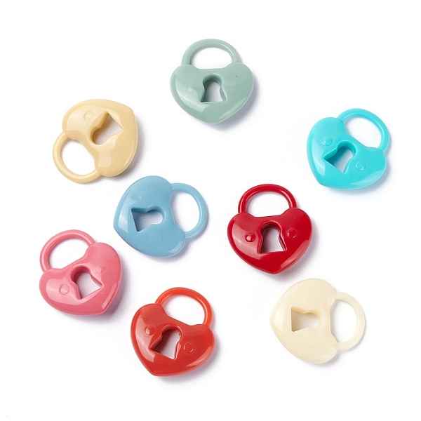PandaHall Acrylic Pendant, Heart Lock, Mixed Color, 37x33x9mm, Hole: 16.5x10mm Acrylic Lock Multicolor
PandaHall Acrylic Pendant, Heart Lock, Mixed Color, 37x33x9mm, Hole: 16.5x10mm Acrylic Lock Multicolor