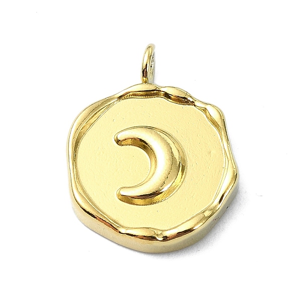 PandaHall Ion Plating(IP) 304 Stainless Steel Pendants, Real 18K Gold Plated, Flat Round Charm, Moon, 16.5x12.5x2.5mm, Hole: 1.5mm 304...
PandaHall Ion Plating(IP) 304 Stainless Steel Pendants, Real 18K Gold Plated, Flat Round Charm, Moon, 16.5x12.5x2.5mm, Hole: 1.5mm 304...