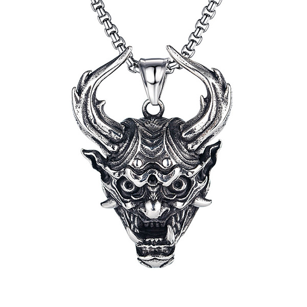 PandaHall Titanium Steel Evil Skull Pendant Necklace, Gothic Jewelry for Men, Antique Silver, 23.62 inch(60cm) Titanium Steel
PandaHall Titanium Steel Evil Skull Pendant Necklace, Gothic Jewelry for Men, Antique Silver, 23.62 inch(60cm) Titanium Steel