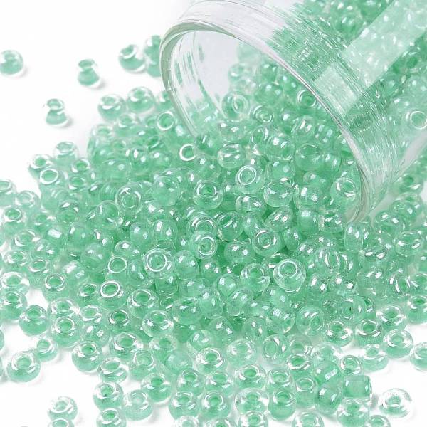 PandaHall 8/0 Glass Seed Beads, Transparent Inside Colours Luster, Round Hole, Round, Dark Turquoise, 8/0, 3~4x2~3mm, Hole: 0.8mm, about...
PandaHall 8/0 Glass Seed Beads, Transparent Inside Colours Luster, Round Hole, Round, Dark Turquoise, 8/0, 3~4x2~3mm, Hole: 0.8mm, about...