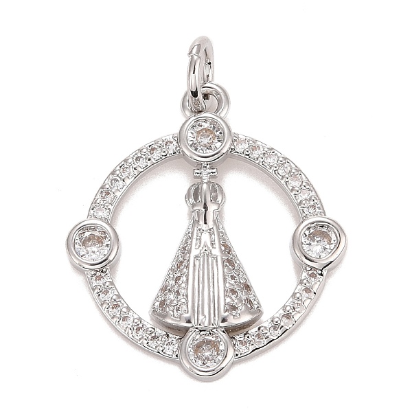 PandaHall Cubic Zirconia Pendants, with Rack Plating Real 18K Gold Plated Brass Findings, with Jump Rings, Long-Lasting Plated, Lead Free &..., Clear
PandaHall Cubic Zirconia Pendants, with Rack Plating Real 18K Gold Plated Brass Findings, with Jump Rings, Long-Lasting Plated, Lead Free &..., Clear