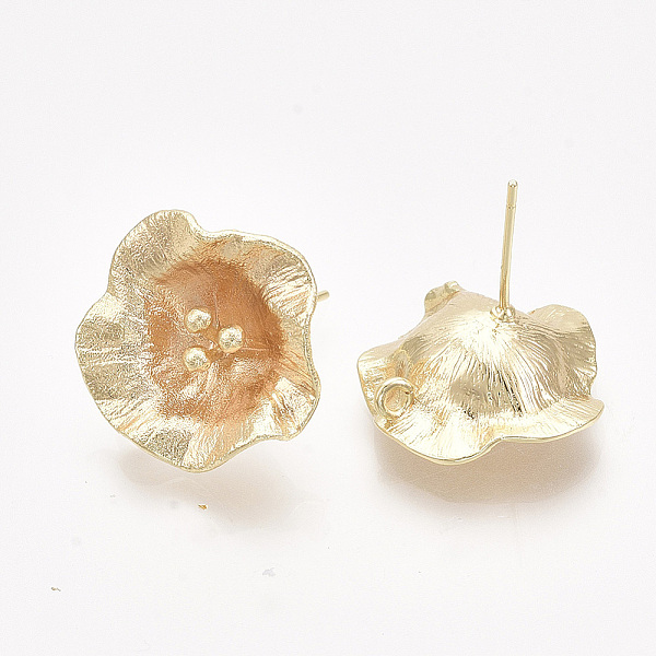 PandaHall Brass Stud Earring Findings, with Loop, Real 18K Gold Plated, Nickel Free, Flower, 18~19x18~19mm, Hole: 1.4mm, Pin: 0.8mm Brass...
PandaHall Brass Stud Earring Findings, with Loop, Real 18K Gold Plated, Nickel Free, Flower, 18~19x18~19mm, Hole: 1.4mm, Pin: 0.8mm Brass...
