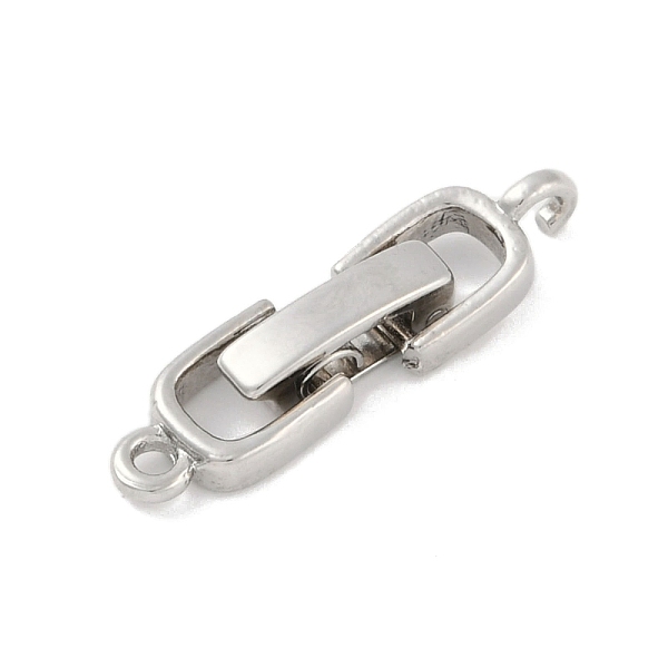PandaHall Rack Plating Brass Fold Over Clasps, Long-Lasting Plated, Lead Free & Cadmium Free, Platinum, 22x6x4mm, Hole: 1.4mm Brass
PandaHall Rack Plating Brass Fold Over Clasps, Long-Lasting Plated, Lead Free & Cadmium Free, Platinum, 22x6x4mm, Hole: 1.4mm Brass