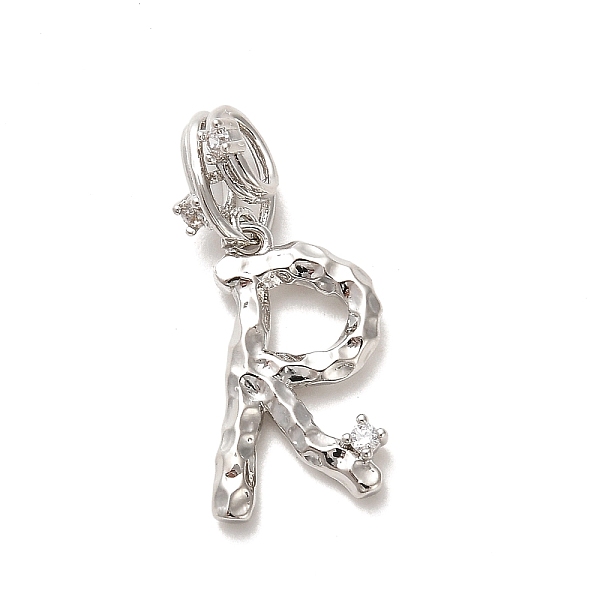 PandaHall Rack Plating Brass Micro Pave Cubic Zirconia European Dangle Charms, Large Hole Letter Pendant, Platinum, Long-Lasting Plated..., Clear
PandaHall Rack Plating Brass Micro Pave Cubic Zirconia European Dangle Charms, Large Hole Letter Pendant, Platinum, Long-Lasting Plated..., Clear