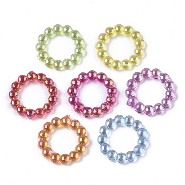 PandaHall Transparent AS Plastic Linking Rings, AB Color Plated, Pearlized, Round Ring, Mixed Color, 14.5x2.5mm, Inner Diameter: 8.5mm..., Multicolor
PandaHall Transparent AS Plastic Linking Rings, AB Color Plated, Pearlized, Round Ring, Mixed Color, 14.5x2.5mm, Inner Diameter: 8.5mm..., Multicolor