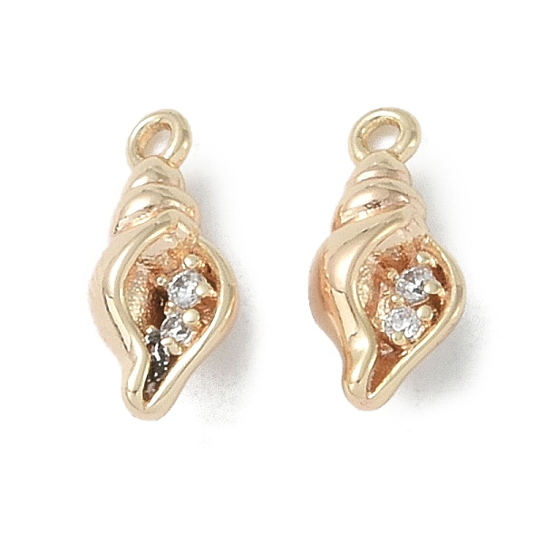 PandaHall Ocean Collection Theme Jewelry, Brass with Cubic Zirconia Charms, Real 18K Gold Plated, Shell Shape, 11.5x5x4mm, Hole: 1.2mm..., Clear
PandaHall Ocean Collection Theme Jewelry, Brass with Cubic Zirconia Charms, Real 18K Gold Plated, Shell Shape, 11.5x5x4mm, Hole: 1.2mm..., Clear