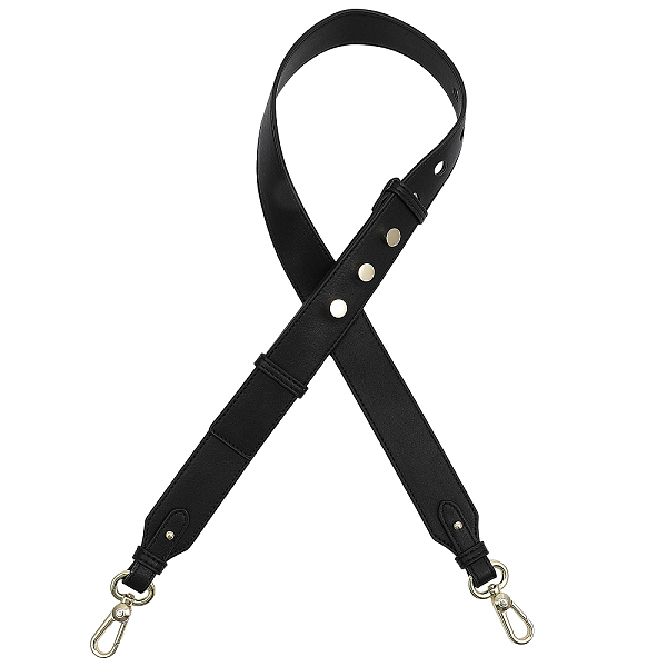 PandaHall Adjustable Leather Bag Straps, with Alloy Swivel Clasps, Black, 97~110x3.6x1.3cm Leather Black
PandaHall Adjustable Leather Bag Straps, with Alloy Swivel Clasps, Black, 97~110x3.6x1.3cm Leather Black