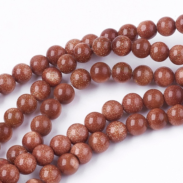PandaHall Goldstone Bead Strands, Round, 4mm, Hole: 0.5mm, about 95pcs/strand, 14.9 inch Goldstone Round Brown
PandaHall Goldstone Bead Strands, Round, 4mm, Hole: 0.5mm, about 95pcs/strand, 14.9 inch Goldstone Round Brown