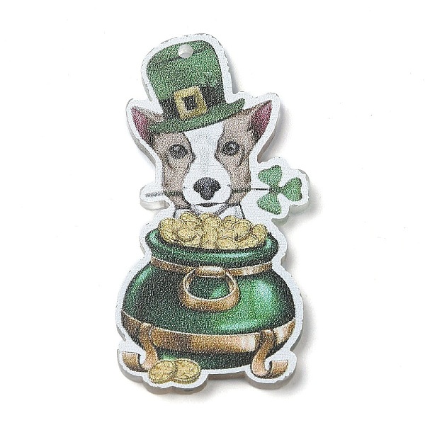 PandaHall Saint Patrick's Day Opaque Printed Acrylic Pendants, Dog, 44x22x2mm, Hole: 1.6mm Acrylic Dog Orange
PandaHall Saint Patrick's Day Opaque Printed Acrylic Pendants, Dog, 44x22x2mm, Hole: 1.6mm Acrylic Dog Orange