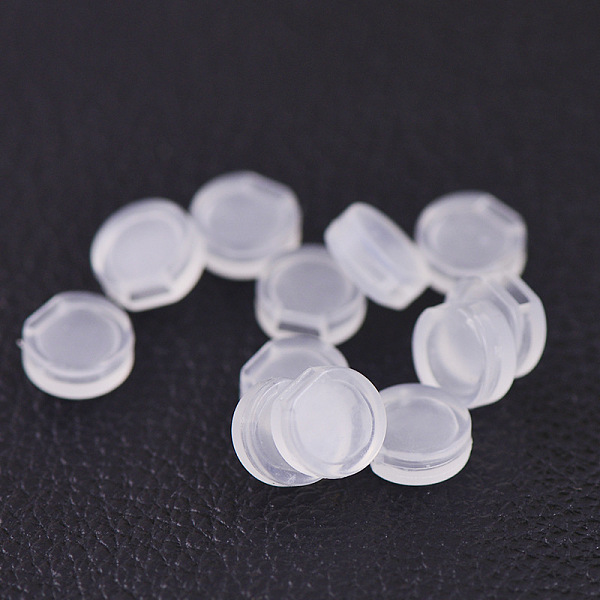 PandaHall Comfort Plastic Pads for Clip on Earrings, Anti-Pain, Clip on Earring Cushion, Clear, 7.5x3mm, Hole: 1.5x3.5mm Plastic Clear
PandaHall Comfort Plastic Pads for Clip on Earrings, Anti-Pain, Clip on Earring Cushion, Clear, 7.5x3mm, Hole: 1.5x3.5mm Plastic Clear