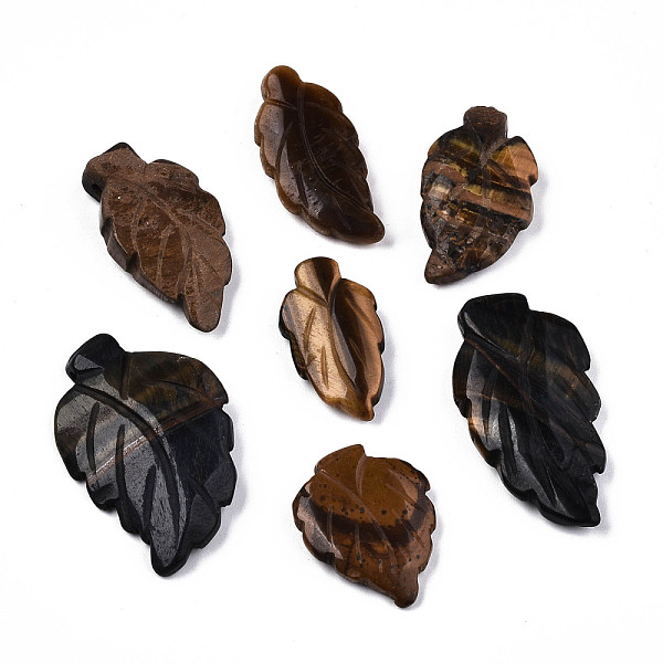 PandaHall Natural Tiger Eye Gemstone Pendants, Leaf, Colorful, 20~36x13~23x5~7mm, Hole: 1mm Tiger Eye Leaf
PandaHall Natural Tiger Eye Gemstone Pendants, Leaf, Colorful, 20~36x13~23x5~7mm, Hole: 1mm Tiger Eye Leaf