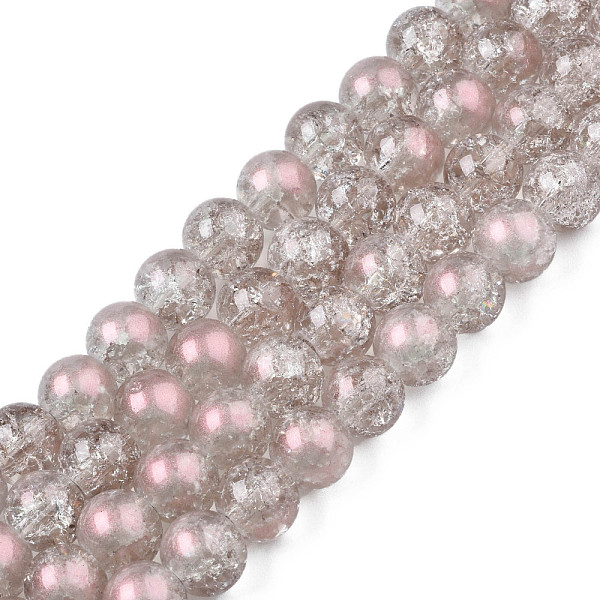 PandaHall Translucent Crackle Glass Beads Strands, with Glitter Powder, Round, Rosy Brown, 8x7.5mm, Hole: 1mm, about 100~105Pcs/strand...
PandaHall Translucent Crackle Glass Beads Strands, with Glitter Powder, Round, Rosy Brown, 8x7.5mm, Hole: 1mm, about 100~105Pcs/strand...