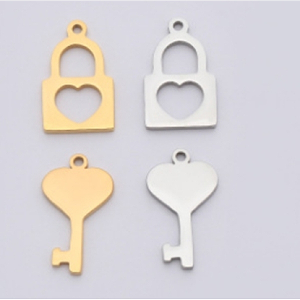 PandaHall 304 Stainless Steel Pendants, Laser Cut, Polishing, Key, Stainless Steel Color, 22x13mm Stainless Steel Key
PandaHall 304 Stainless Steel Pendants, Laser Cut, Polishing, Key, Stainless Steel Color, 22x13mm Stainless Steel Key