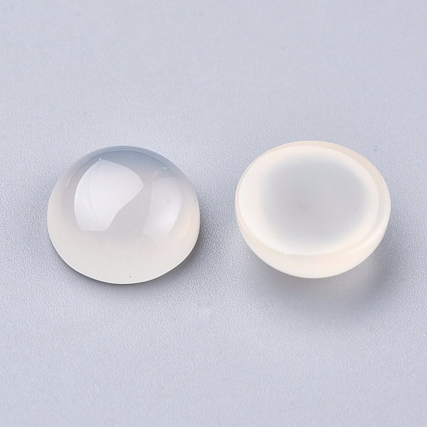 PandaHall Natural White Agate Cabochons, Half Round, Grade A, 12x5~6mm Natural Agate Half Round
PandaHall Natural White Agate Cabochons, Half Round, Grade A, 12x5~6mm Natural Agate Half Round