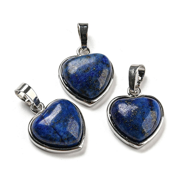 PandaHall Natural Lapis Lazuli Pendants, Heart Charms with Platinum Plated Brass Snap on Bails, 20.5x17.5x7mm, Hole: 4x8mm Lapis Lazuli...
PandaHall Natural Lapis Lazuli Pendants, Heart Charms with Platinum Plated Brass Snap on Bails, 20.5x17.5x7mm, Hole: 4x8mm Lapis Lazuli...