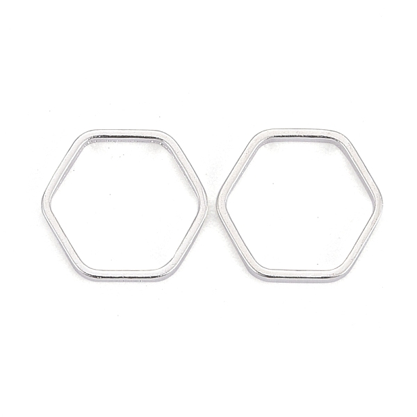 PandaHall Brass Linking Rings, Long-Lasting Plated, Hexagon, 925 Sterling Silver Plated, 9x8x1mm, Inner Diameter: 7x7mm Brass Hexagon
PandaHall Brass Linking Rings, Long-Lasting Plated, Hexagon, 925 Sterling Silver Plated, 9x8x1mm, Inner Diameter: 7x7mm Brass Hexagon