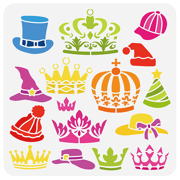 PandaHall PET Hollow Out Drawing Painting Stencils, for DIY Scrapbook, Photo Album, Crown, 30x30cm Plastic Crown
PandaHall PET Hollow Out Drawing Painting Stencils, for DIY Scrapbook, Photo Album, Crown, 30x30cm Plastic Crown