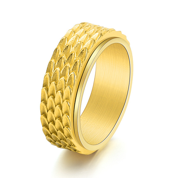 PandaHall Grooved Feather Titanium Steel Rotating Finger Ring, Fidget Spinner Ring for Calming Worry Meditation, Golden, US Size 10(19.8mm)...
PandaHall Grooved Feather Titanium Steel Rotating Finger Ring, Fidget Spinner Ring for Calming Worry Meditation, Golden, US Size 10(19.8mm)...