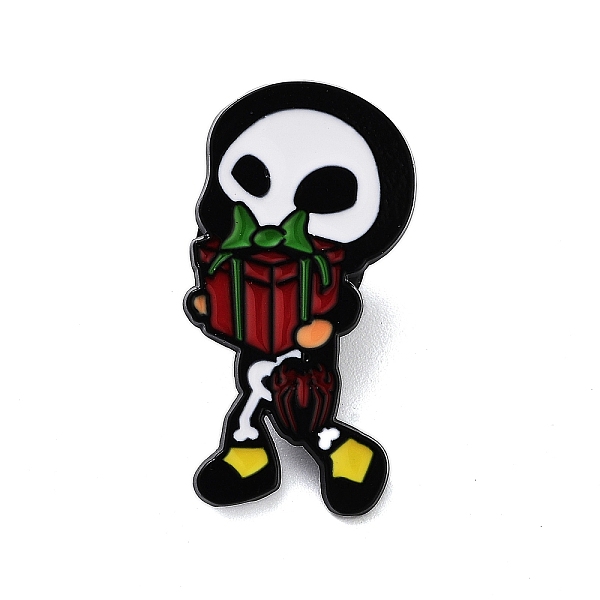 PandaHall Halloween Theme Black Alloy Brooches, Enamel Pins, Skull, 28x15x1.5mm Alloy+Enamel Skull
PandaHall Halloween Theme Black Alloy Brooches, Enamel Pins, Skull, 28x15x1.5mm Alloy+Enamel Skull