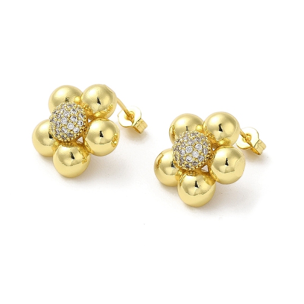 PandaHall Flower Rack Plating Brass Micro Pave Cubic Zirconia Stud Earrings for Women, Long-Lasting Plated, Lead Free & Cadmium Free, Real...
PandaHall Flower Rack Plating Brass Micro Pave Cubic Zirconia Stud Earrings for Women, Long-Lasting Plated, Lead Free & Cadmium Free, Real...