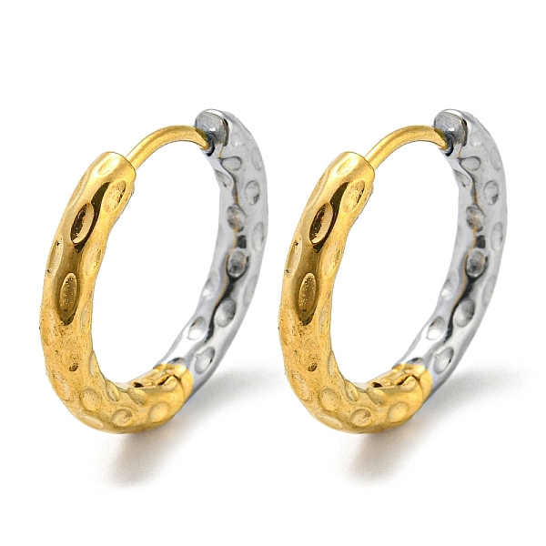 PandaHall Two Tone 304 Stainless Steel Hoop Earrings for Women, Golden & Stainless Steel Color, 17x2.5mm 304 Stainless Steel Ring
PandaHall Two Tone 304 Stainless Steel Hoop Earrings for Women, Golden & Stainless Steel Color, 17x2.5mm 304 Stainless Steel Ring