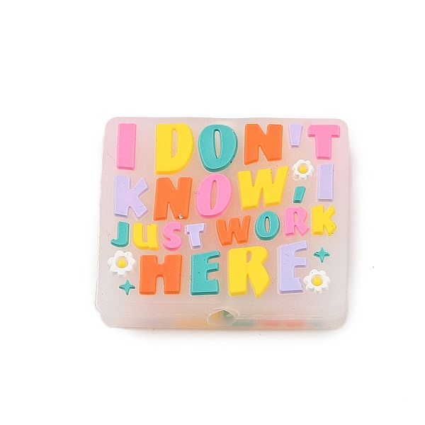 PandaHall Rectangle Food Grade Eco-Friendly Silicone Focal Beads, Silicone Teething Beads, Colorful, 24.5x28.5x7mm, Hole: 3.5mm Silicone...
PandaHall Rectangle Food Grade Eco-Friendly Silicone Focal Beads, Silicone Teething Beads, Colorful, 24.5x28.5x7mm, Hole: 3.5mm Silicone...