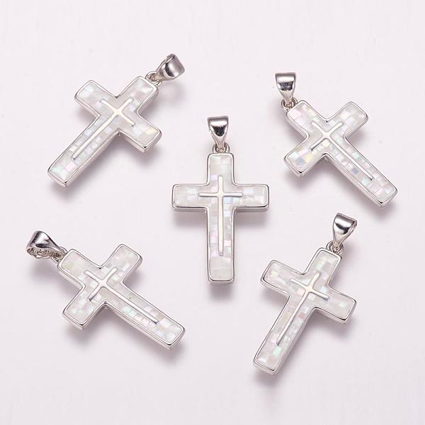 PandaHall Freshwater Shell Pendants, with Brass Findings, Cross, Platinum, 26x16x2.5mm, Hole: 3.5x5mm Freshwater Shell Cross White
PandaHall Freshwater Shell Pendants, with Brass Findings, Cross, Platinum, 26x16x2.5mm, Hole: 3.5x5mm Freshwater Shell Cross White
