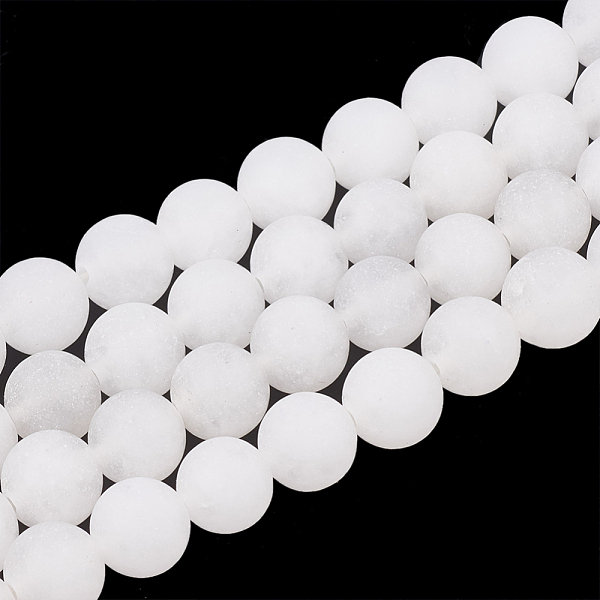 PandaHall Natural White Jade Beads Strands, Frosted, Round, 6mm, Hole: 1mm, about 63pcs/strand, 15.5 inch White Jade Round
PandaHall Natural White Jade Beads Strands, Frosted, Round, 6mm, Hole: 1mm, about 63pcs/strand, 15.5 inch White Jade Round