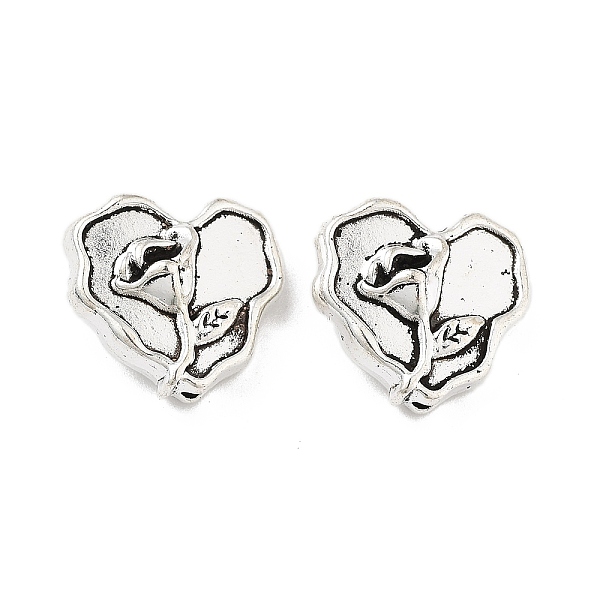 PandaHall Tibetan Style Alloy Bead, Heart with Rose, Antique Silver, 19x15x7.5mm, Hole: 1.8mm, 156pcs/500g Alloy Heart
PandaHall Tibetan Style Alloy Bead, Heart with Rose, Antique Silver, 19x15x7.5mm, Hole: 1.8mm, 156pcs/500g Alloy Heart