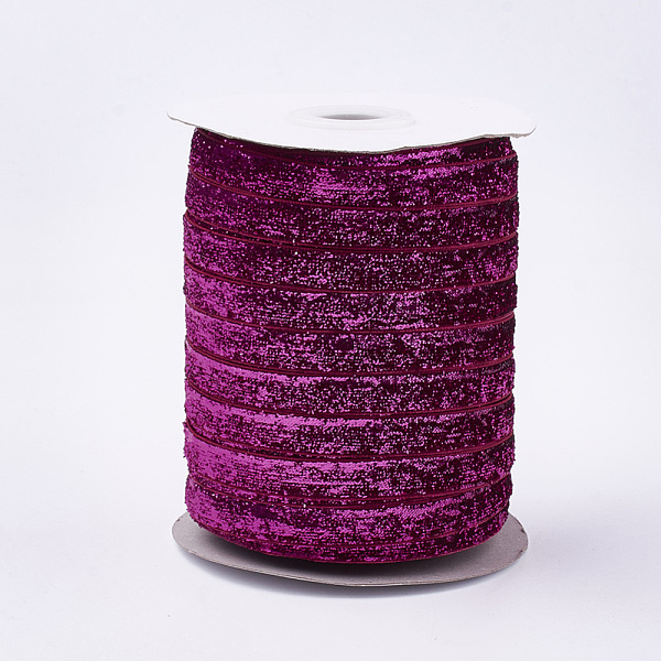 PandaHall Glitter Sparkle Ribbon, Polyester & Nylon Ribbon, Deep Pink, 3/8 inch(9.5~10mm), about 50yards/roll(45.72m/roll) Polyester None...
PandaHall Glitter Sparkle Ribbon, Polyester & Nylon Ribbon, Deep Pink, 3/8 inch(9.5~10mm), about 50yards/roll(45.72m/roll) Polyester None...