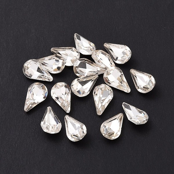 PandaHall Glass Rhinestone Cabochons, Pointed Back & Silver Back Plated, Teardrop, Crystal, 10x6x4mm Glass Rhinestone Teardrop Clear
PandaHall Glass Rhinestone Cabochons, Pointed Back & Silver Back Plated, Teardrop, Crystal, 10x6x4mm Glass Rhinestone Teardrop Clear