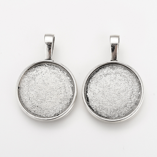 PandaHall Tibetan Style Alloy Pendant Cabochon Settings, Plain Edge Bezel Cups, Flat Round, Cadmium Free & Nickel Free & Lead Free, Antique...
PandaHall Tibetan Style Alloy Pendant Cabochon Settings, Plain Edge Bezel Cups, Flat Round, Cadmium Free & Nickel Free & Lead Free, Antique...