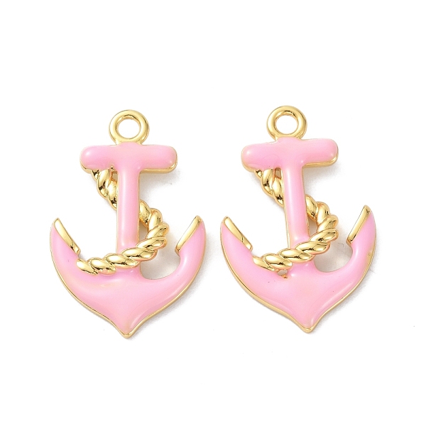 PandaHall Eco-Friendly Brass Enamel Pendants, Long-Lasting Plated, Anchor, Real 18K Gold Plated, Pink, 25x16x3mm, Hole: 2mm Brass+Enamel...
PandaHall Eco-Friendly Brass Enamel Pendants, Long-Lasting Plated, Anchor, Real 18K Gold Plated, Pink, 25x16x3mm, Hole: 2mm Brass+Enamel...