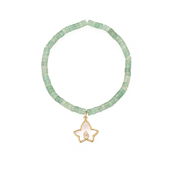 PandaHall Natural Green Aventurine Stretchy Beaded Bracelets, Stainless Steel Jewelry with Flower Shell Pendants, Pendant: 17.4x16mm Green...
PandaHall Natural Green Aventurine Stretchy Beaded Bracelets, Stainless Steel Jewelry with Flower Shell Pendants, Pendant: 17.4x16mm Green...